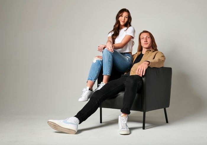 Trevor Lawrence and wife Marissa Mowry